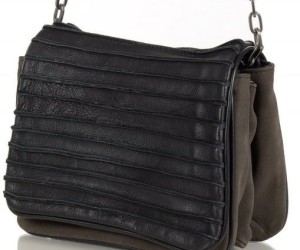 schwarz graue Messangerbag-Handtasche von FredsBruder