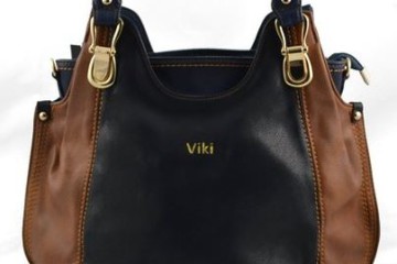 Schwarzbraune Handtasche von Viki